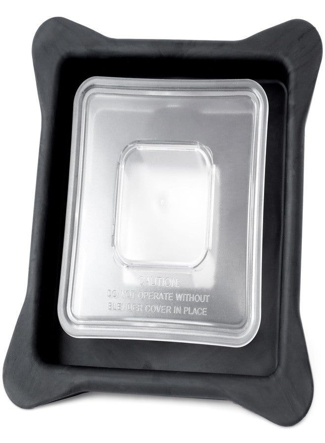 Mhrxusd Blender Lid Replacement Compatible with Blendtec Commercial Blender Replacement for WildSide+ and FourSide Jars Soft Vented Gripper Mix-in with Square Clear Plug - Image 1